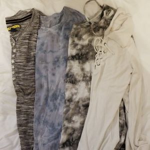 Lot of 4 long sleeve shirts.